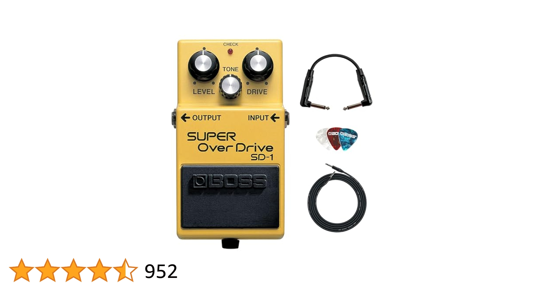 Amazon.com: Boss SD-1 Super OverDrive Bundle with 10ft